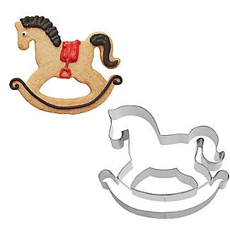 Cookie cutter rocking horse biscuit stainless steel cake decorating