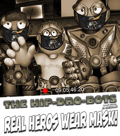 Face Mask from the Hip Dro Bots comic book series on ComiXology