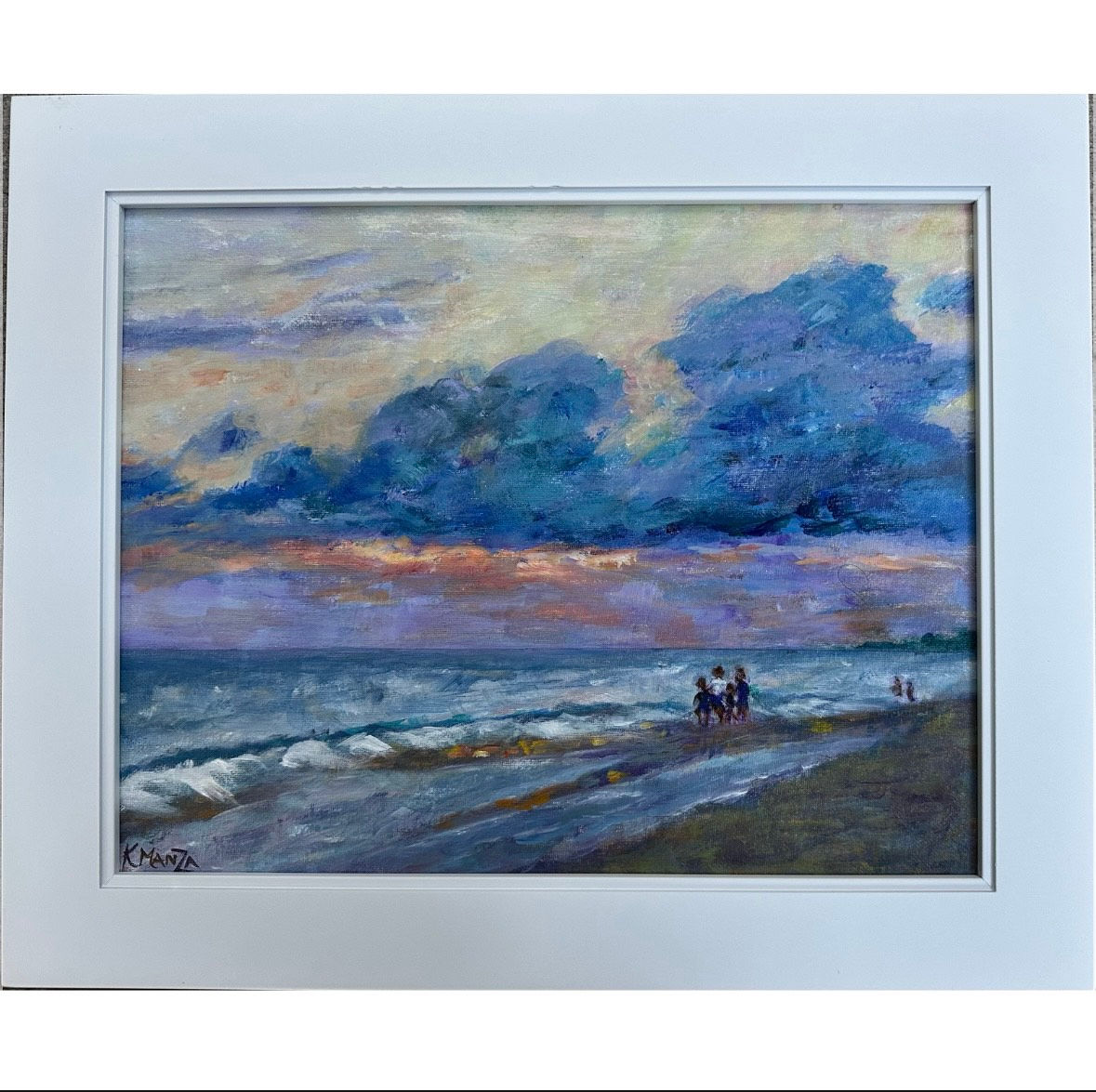 Lavender Light and Family Tides: Framed Original Painting