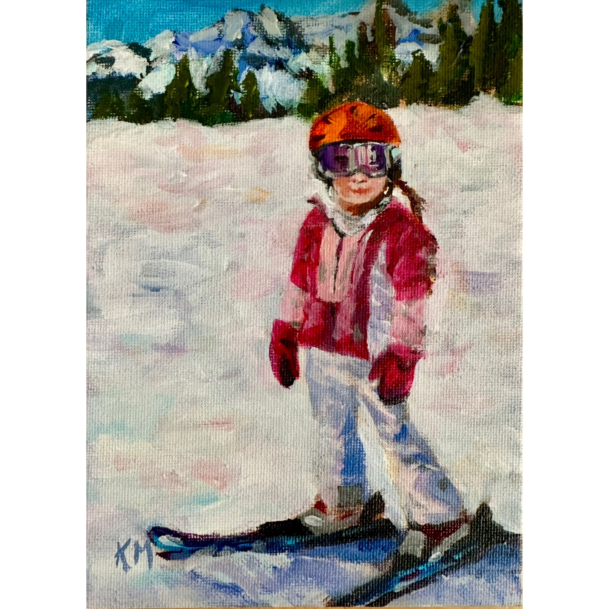 First Tracks | An Impressionistic Colorado Ski Painting