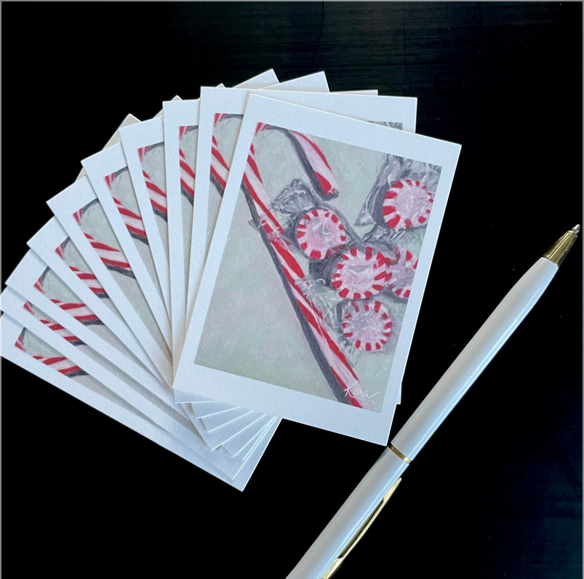 Candy Cane Season - 10 Gift Enclosure Cards