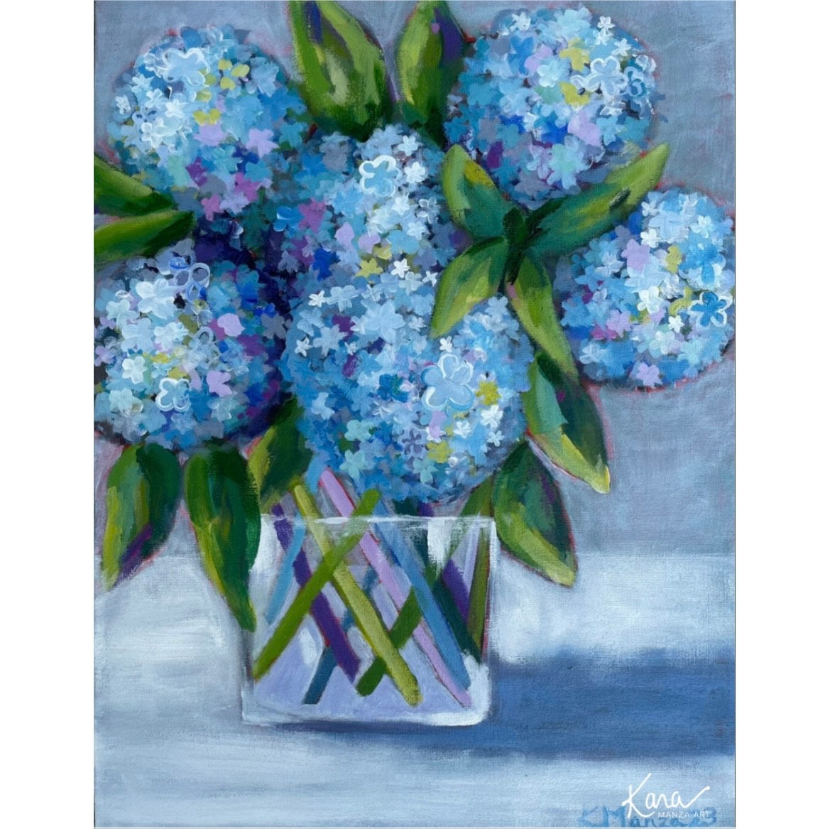Hydrangeas on the Cape -- Original Painting