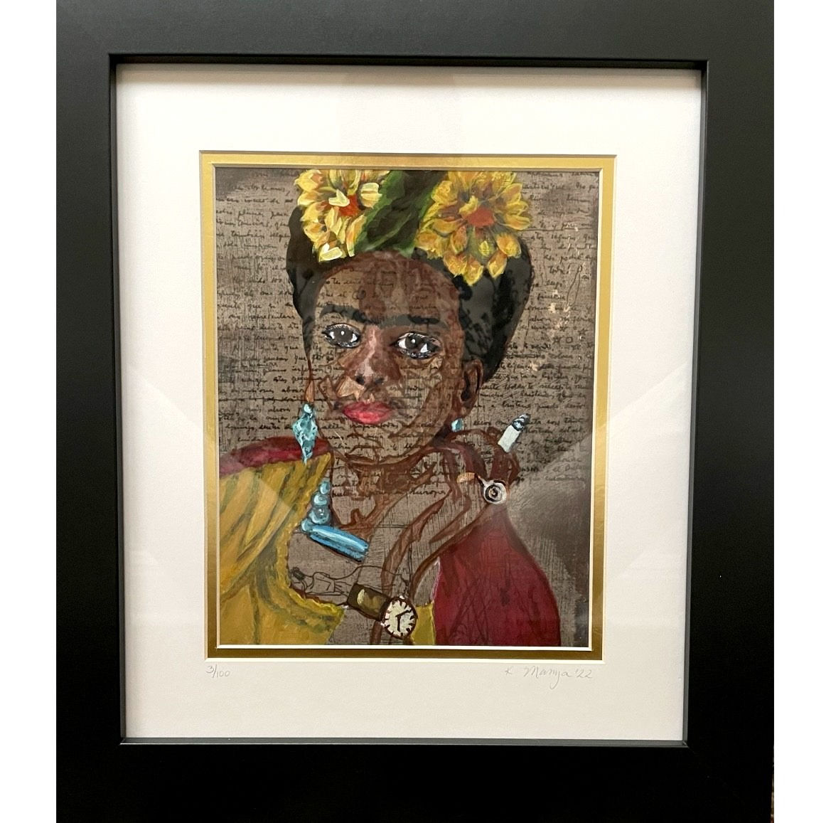 In Frida's Words - Framed Limited Edition Giclee Print