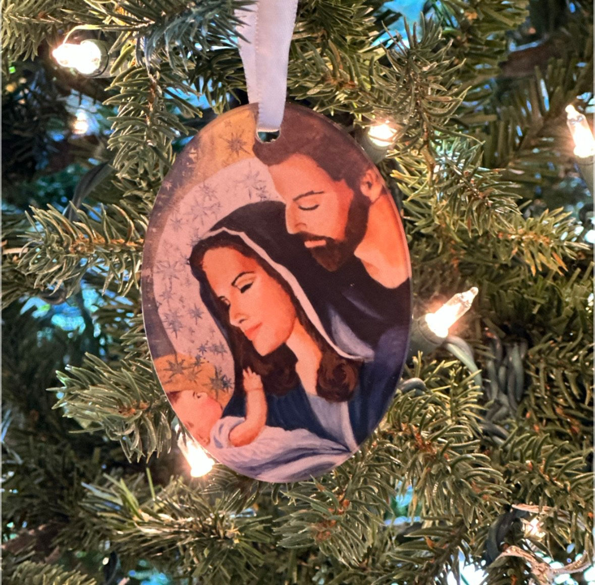 Acrylic Holy Family Ornament
