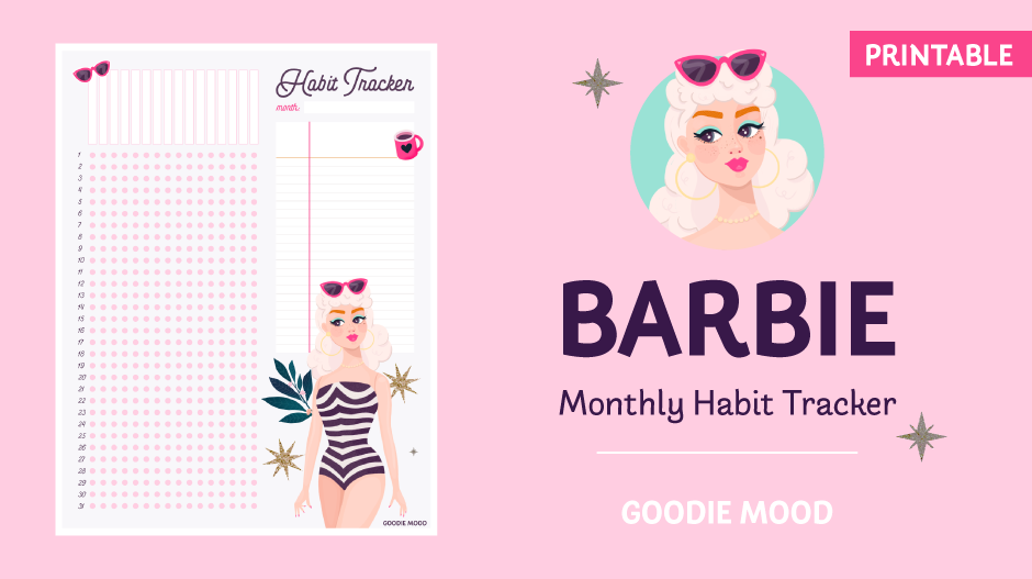 Free Barbie Habit Tracker (PDF)