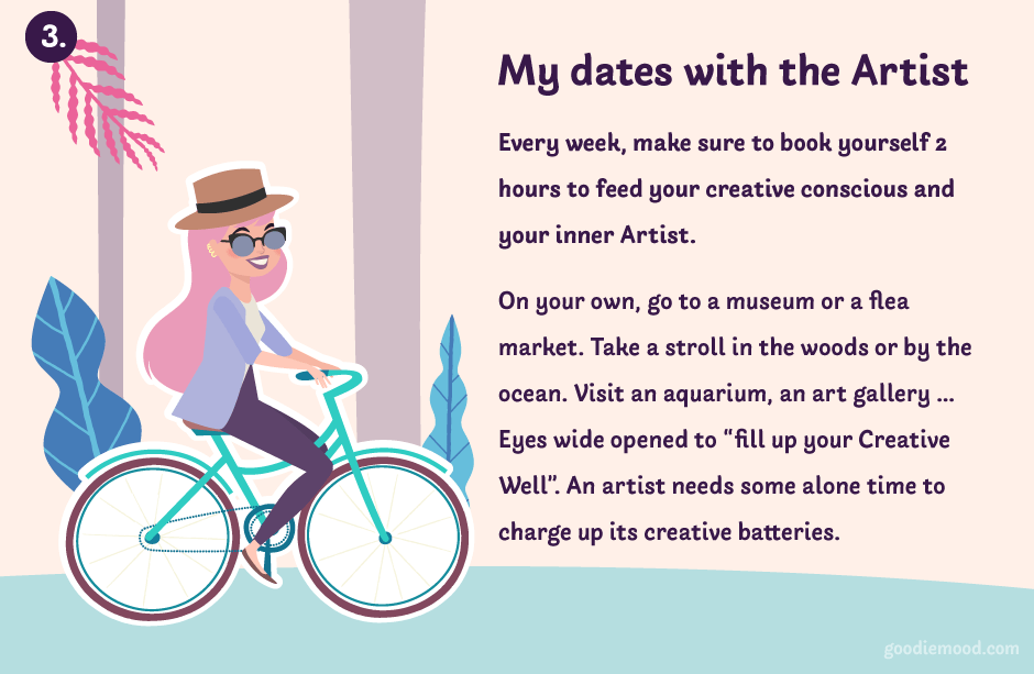 Summary of the book "The Artist's Way" by Julia Cameron, on Goodie Mood Blog