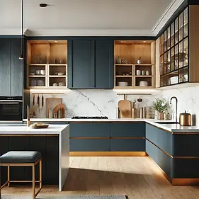 DALL·E 2024-11-19 22.36.50 - A modern kitchen showcasing 2024 cabinet design trends, featu