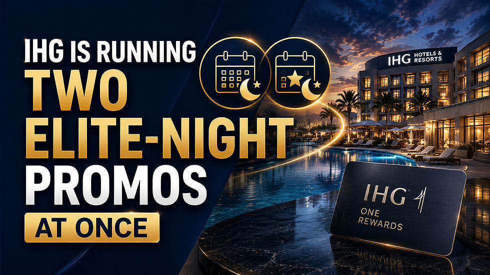 IHG Is Running Two Elite-Night Promos at Once — Here's Which One You Actually Have