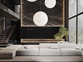 採用強烈色彩黑色、灰色 | 室內空間設計 | Eugene Shkilnyuk