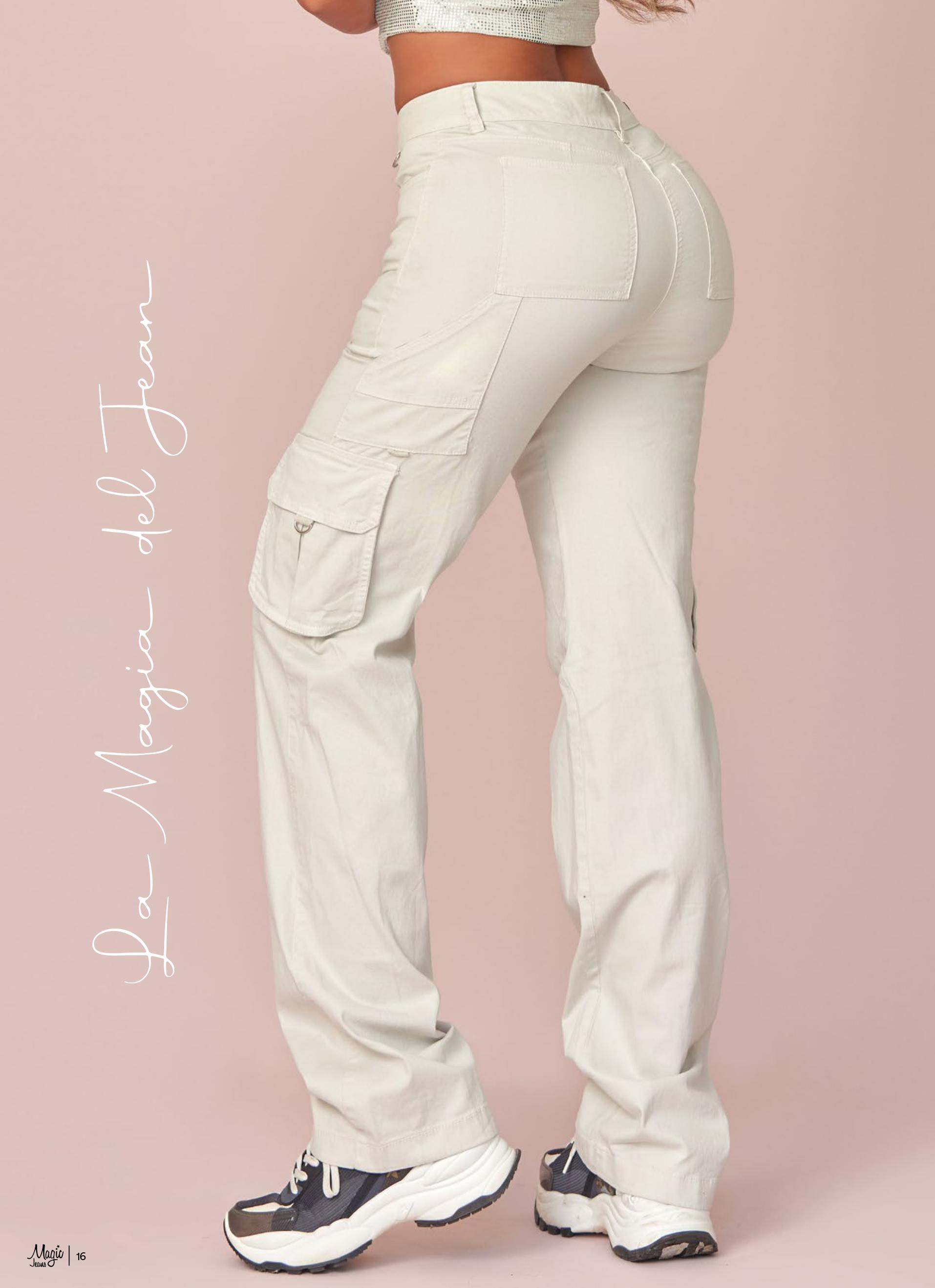 MAGIC JEANS 3219 CARGO OFF-WHITE