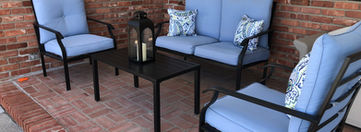 The cozy deck area behind our facility provides our residents with a comfortable spot to relax, lounge by the pool, read a good book, or just soak in the sunlight! 