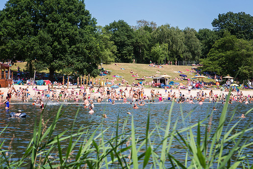 Naturferibad Vings, mit Blick auf den Badestrand