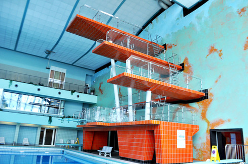 Schwimmerbecken im Agrippabad in Köln