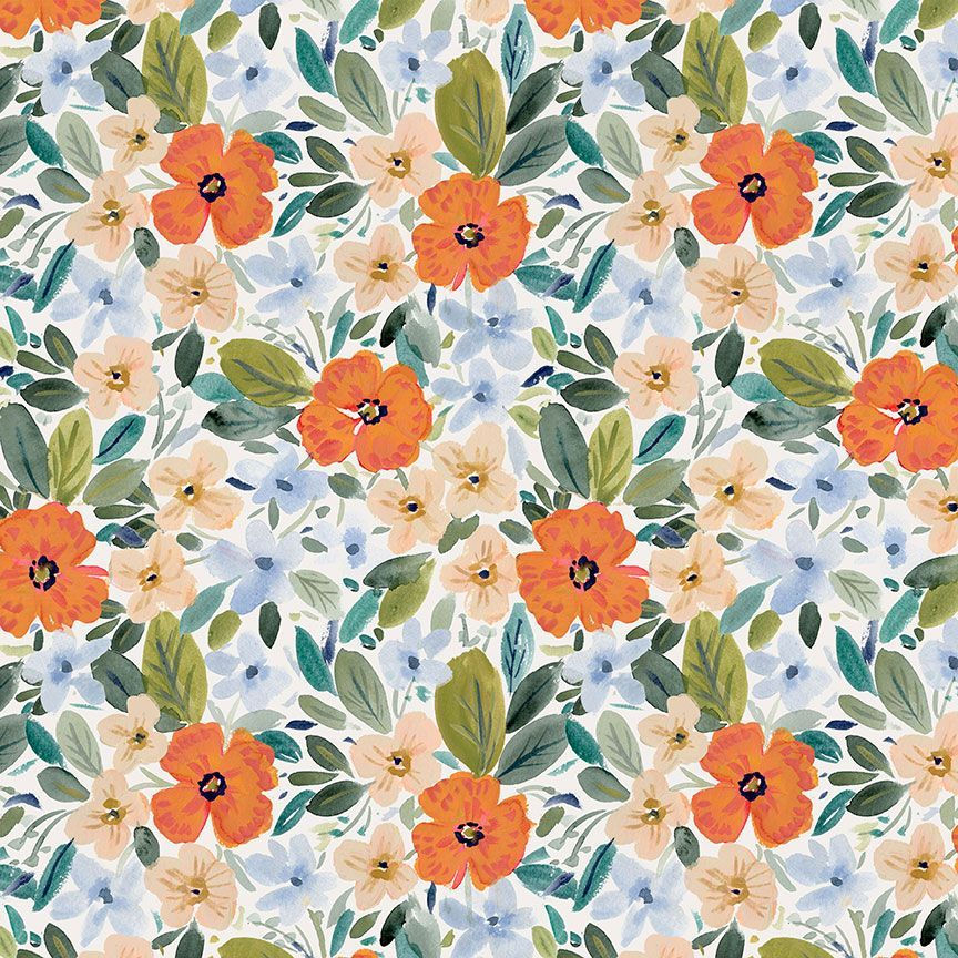 Marigold - DCJ3240 - Watercolor Floral - Clara Jean  - Dear Stella Design