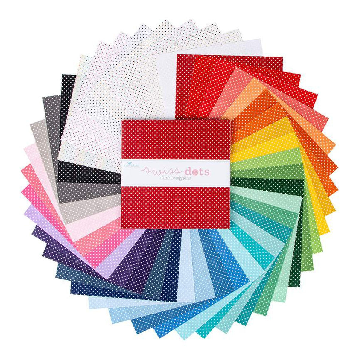 Swiss Dots - 10" Stacker Layer Cake - 42 PCS - Riley Blake