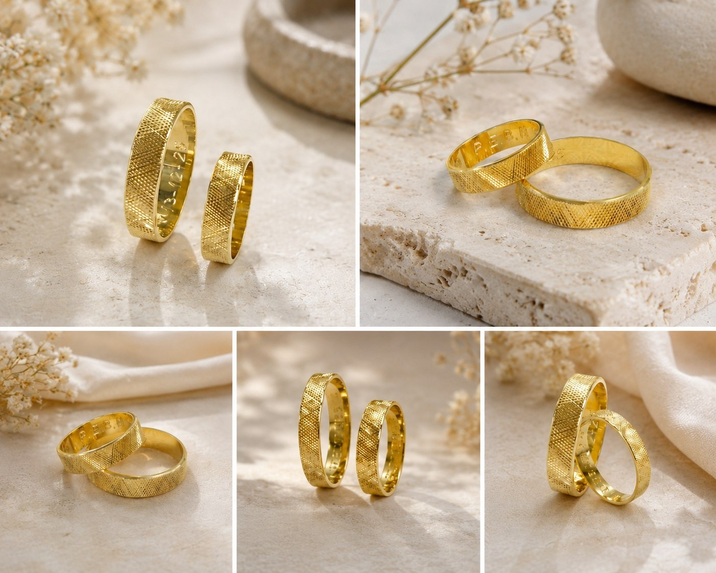 PAR DE AROS DE MATRIMONIO -A.M.D 001