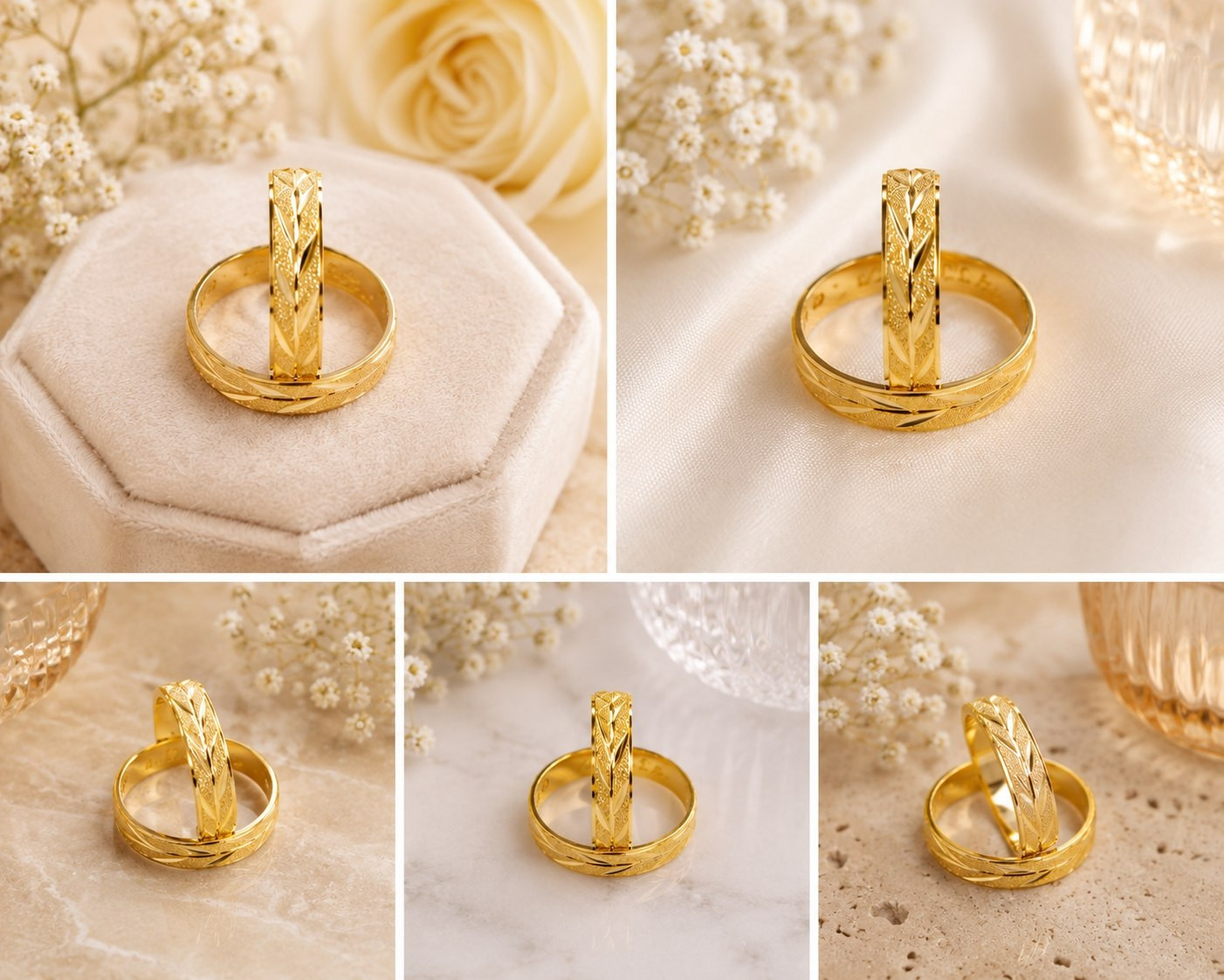 AROS DE MATRIMONIO EN ORO 18K - AMD 008 (12 GRAMOS)