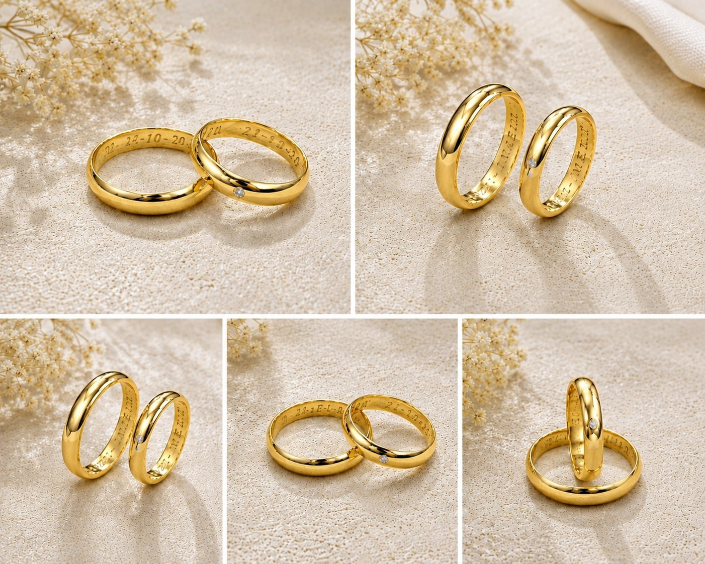 AROS MATRIMONIO EN ORO 18K - AMCP 001 (6 GRAMOS
