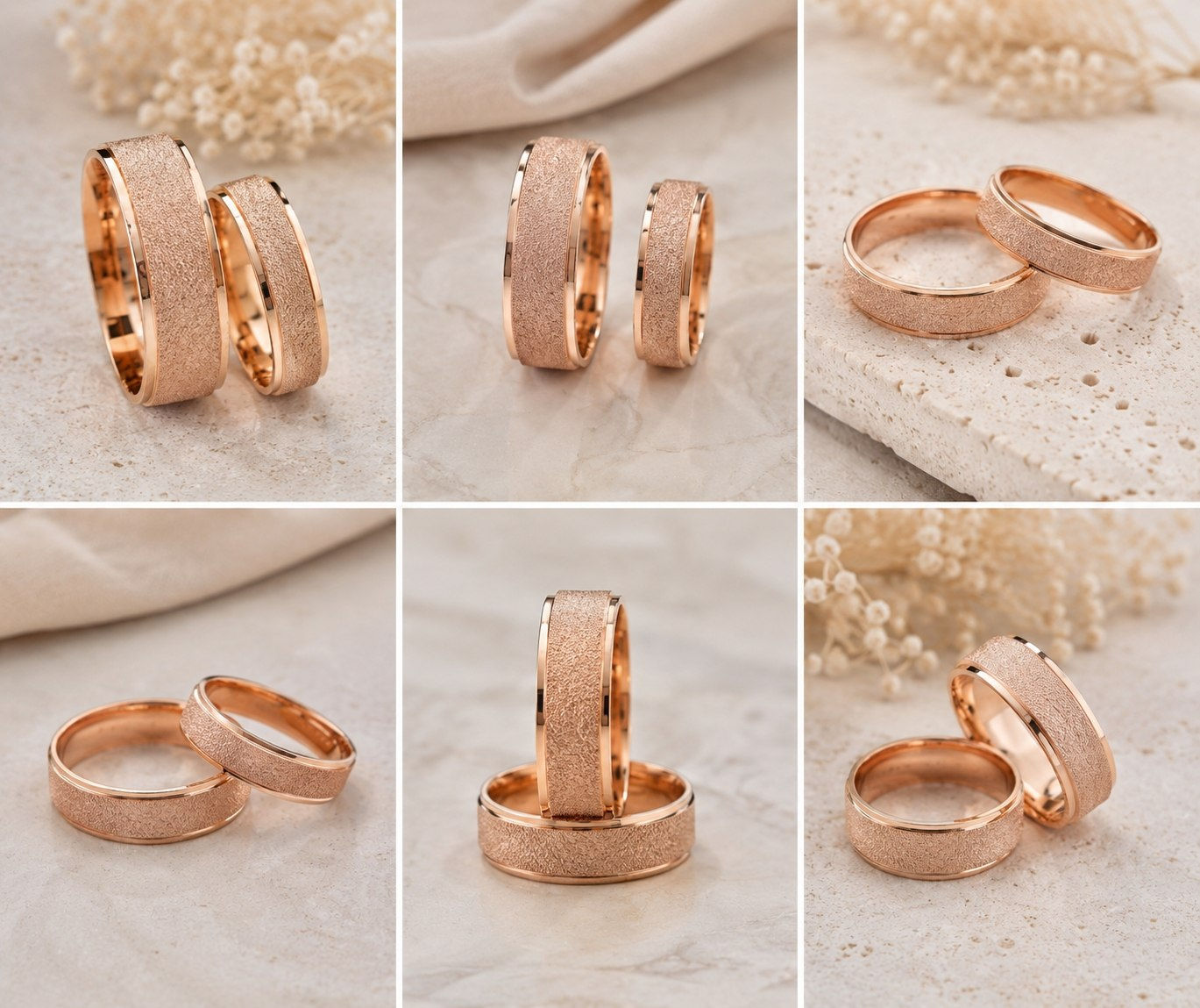 PAR DE AROS DE MATRIMONIO EN ORO 18K - AMD 003