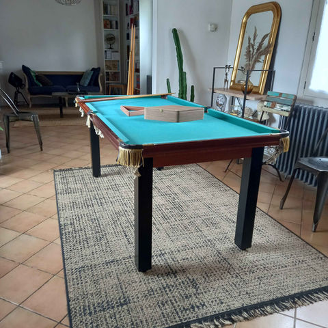 Le Bail Agencement - table à manger convertible billard - menuisier ébéniste - agencement sur mesure - agenceur Lorient - Bretagne - Morbihan - Conseils, conception, fabrication et pose de meubles sur-mesure - Ploemeur