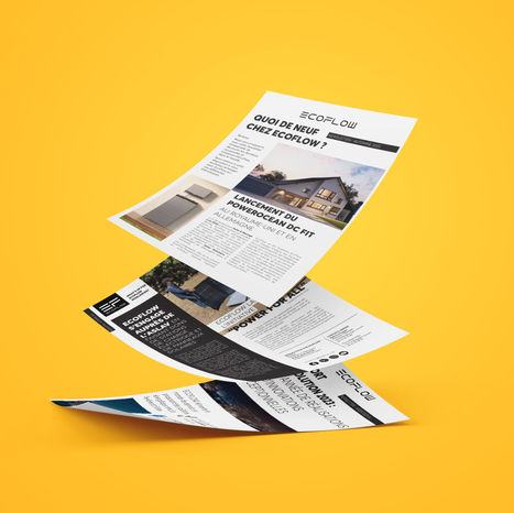 Design newsletter communication digitale et print