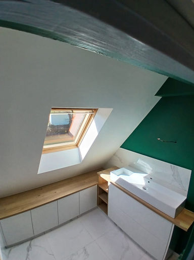 Rénovation salle de bain - Crac'h, Morbihan - Réalisation Le Bail Agencement