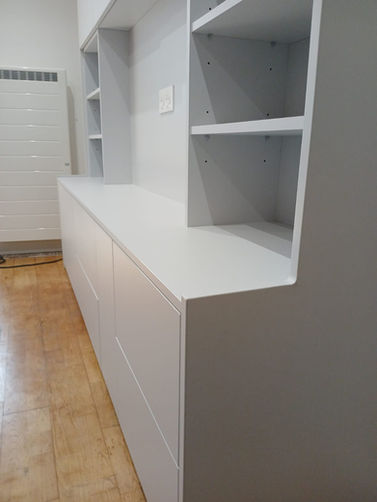 Meuble TV sur mesure - Lorient, Morbihan - Réalisation Le Bail Agencement