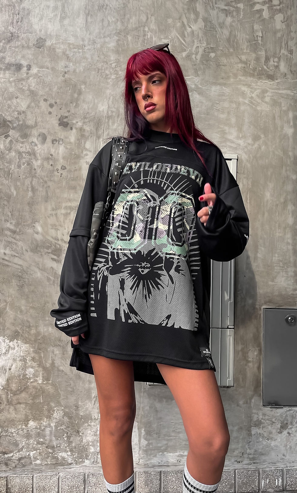 Miniatura: Remera Jersey 24 NFL 00 manga Larga Devil or Devil Virgen