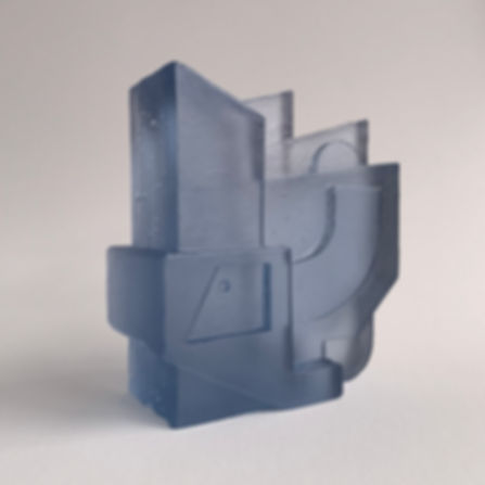 Solv No. 4 Light Steel Blue Glass