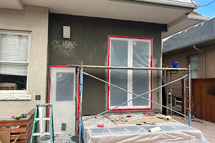 stucco door and window repair Denver