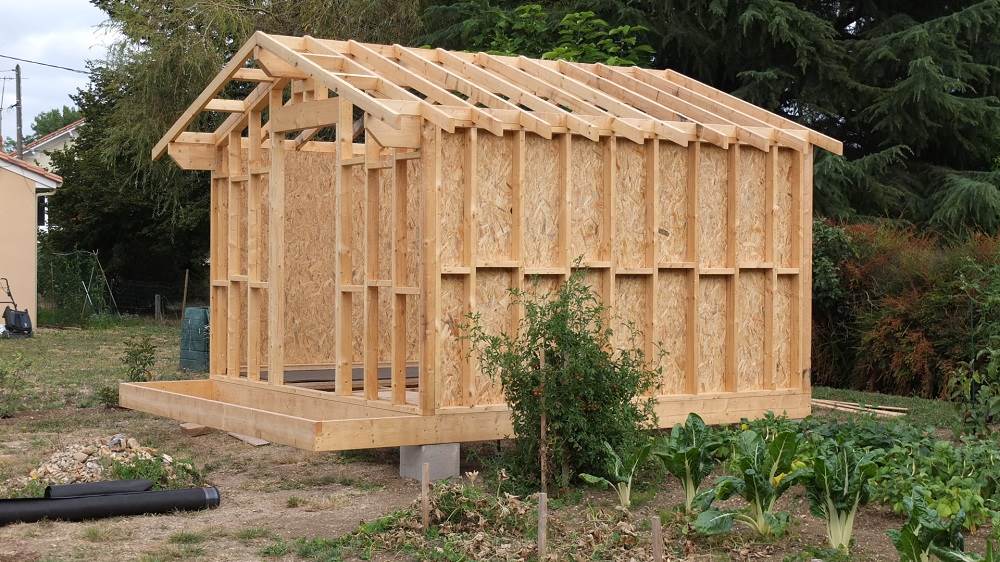 Abris De Jardin Ossature Bois