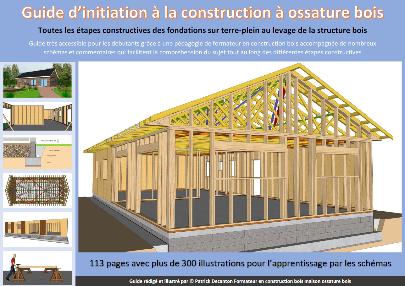 Guide Construction Ossature Bois Autoconstruction Maison Ossature Bois