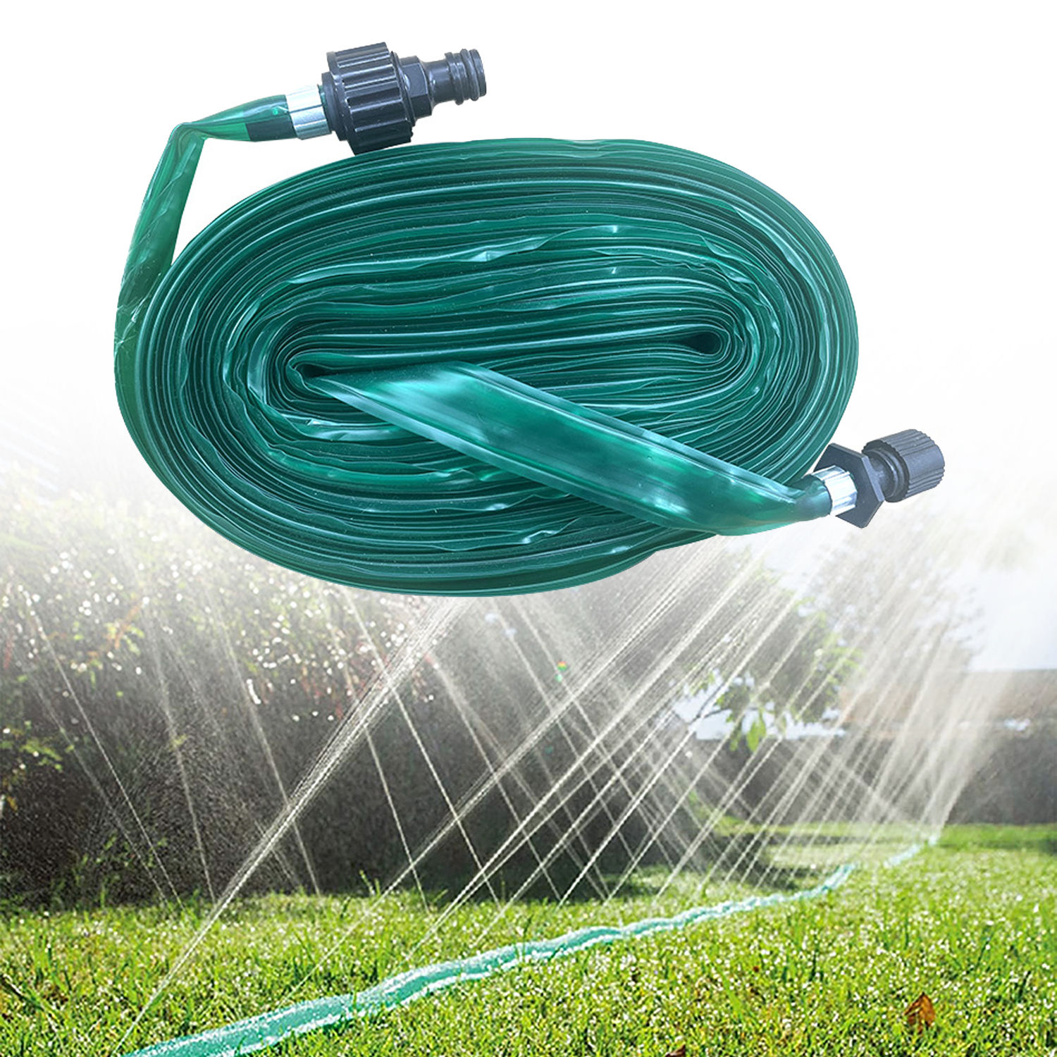 AquaRain Flex™ — 360° Garden Irrigation Hose