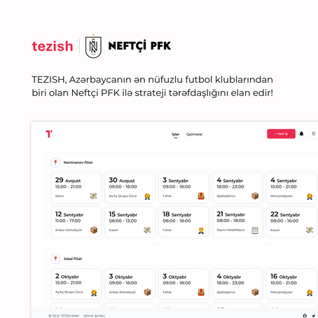 TEZISH və Neftçi PFK Strateji Tərəfdaşlığını Elan Edir!