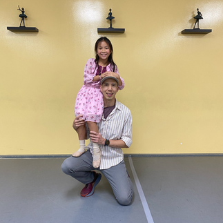 A special dance moment shared between father and daughter in the San Gabriel Valley.