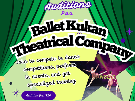 Join Our Dance Team Auditions in Monrovia, CA – Ballet Kukan 2025-2026 Season