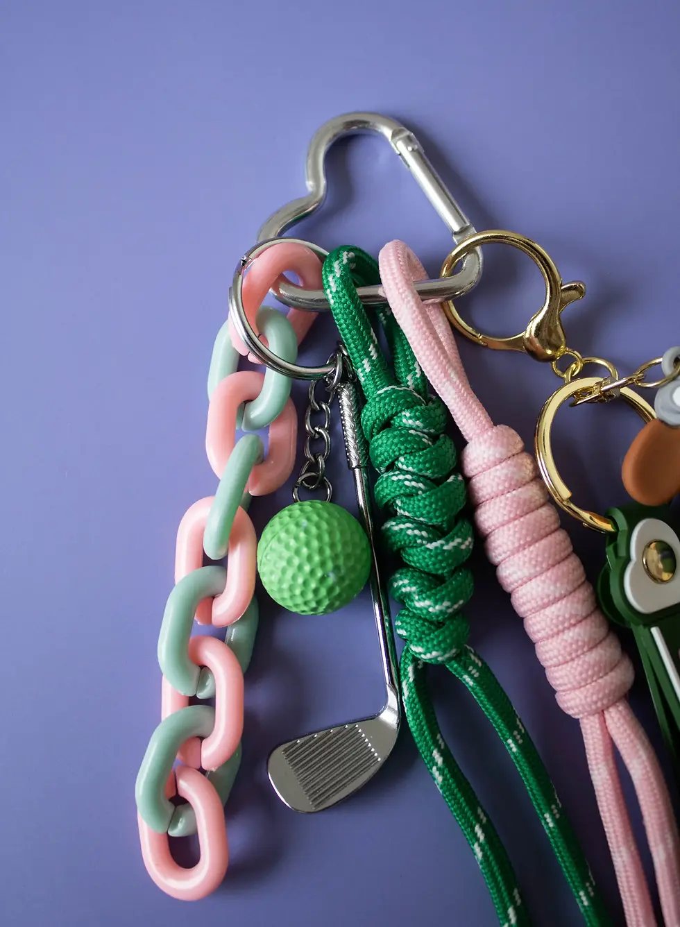 Miniaturbild: Bag Charm Taschen-und Schlüsselanhänger Skate Dog Golf bunt
