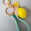 Miniaturbild: Zitronen Taschen-und Schlüsselanhänger mit Karabiner