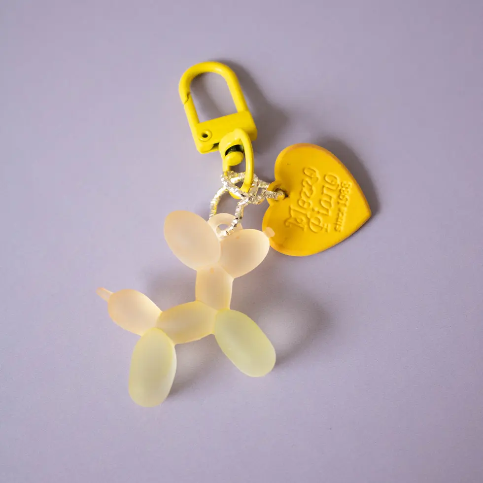 Miniaturbild: Ballonhund Taschen-und Schlüsselanhänger Gradient colours mit buntem Karabiner