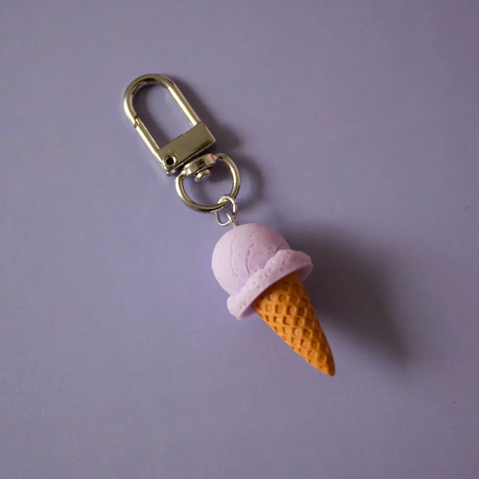 Miniaturbild: Ice Cream Cone Taschen-und Schlüsselanhänger viele Farben