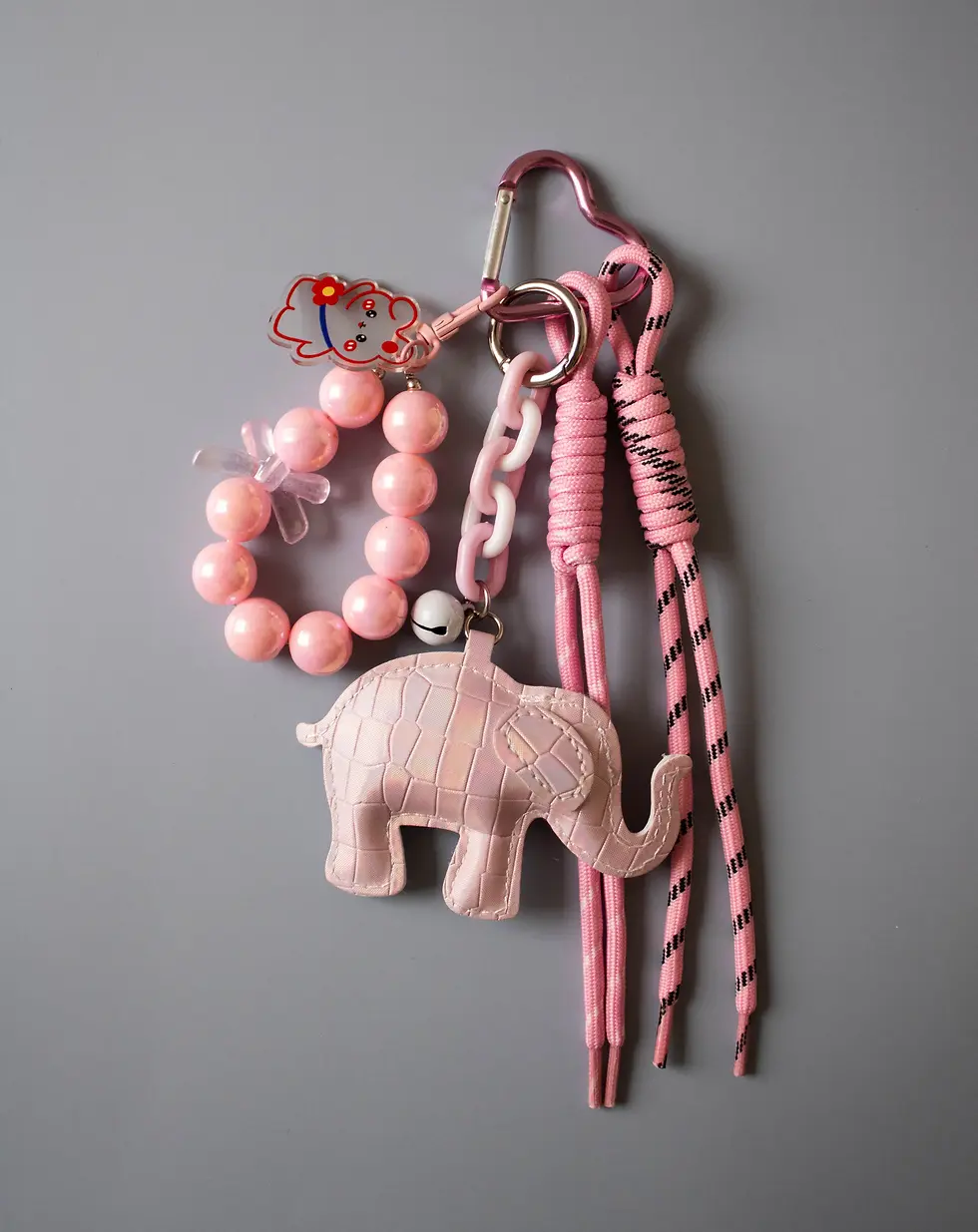 Miniaturbild: Bag Charm Elefant & Pearl Taschen-und Schlüsselanhänger Rosa