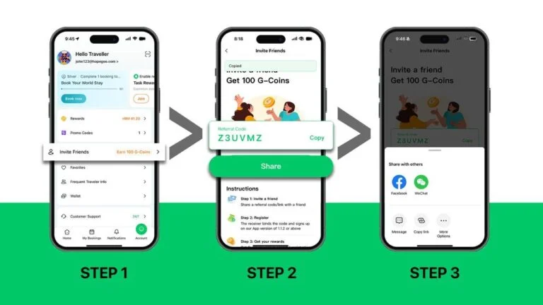 为庆祝平台正式上线，HopeGoo 即日起为新用户推出一系列限量福利，包括：   全亚 eSIM：  领取亚洲通用 eSIM 配套 90%折优惠，折扣上限为 RM20，限每日首 100名额，活动截至 2026 年 1 月 31 日    礼券：  即享机票立减 RM50， 酒店 7% 折扣券（共 3 张，分别适用于中国、港澳台及海外地区），火车票立减 RM5，数量有限，送完即止    好友优惠：  每一位好友注册，推荐人将获得 100 G-Coins 平台积分，受邀者注册后则将获得 1,000 G-Coins 平台积分