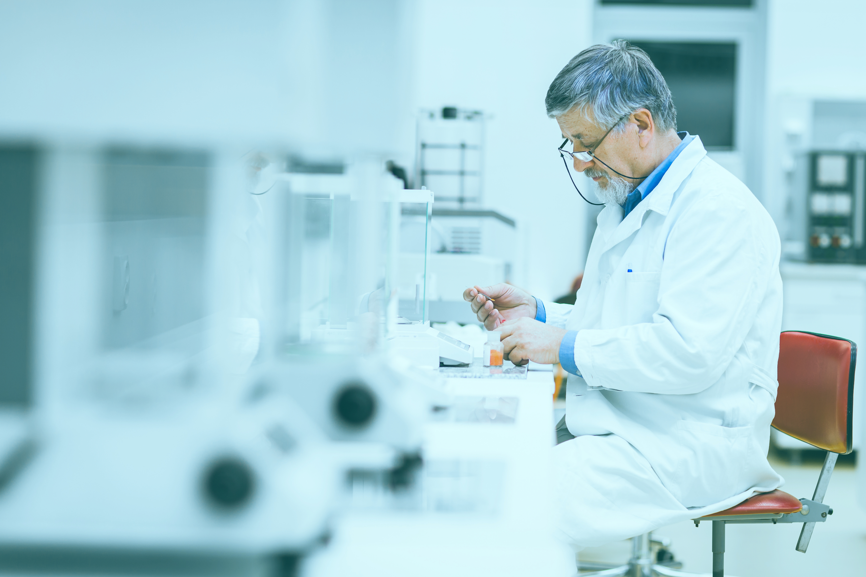 Scientist in laboratory