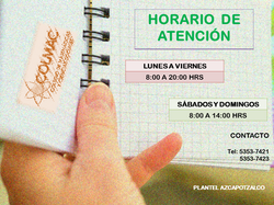HORARIO DE ATENCIÓN