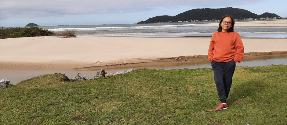 Estou na praia