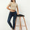 Thumbnail: 1-Women Plain Light Brown Crop Top