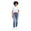 Thumbnail: Classic Cotton Blend Ankle-Length Casual Jeans Pants