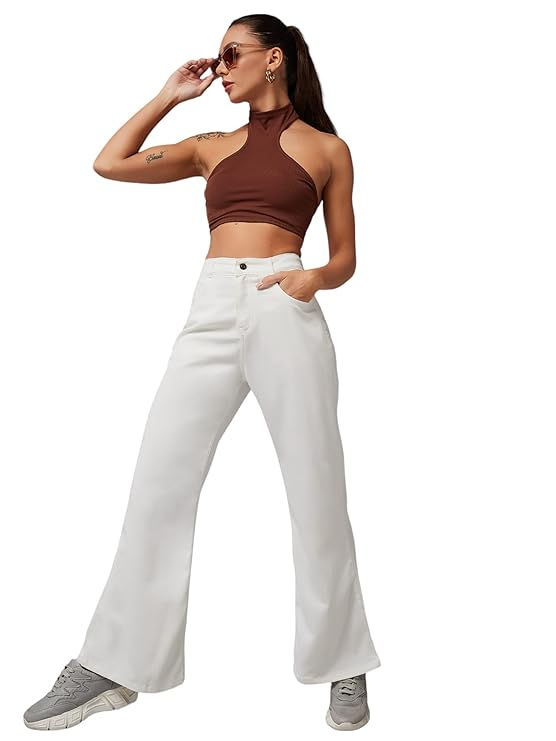 Thumbnail: Women's Bootcut Snow White Jeans