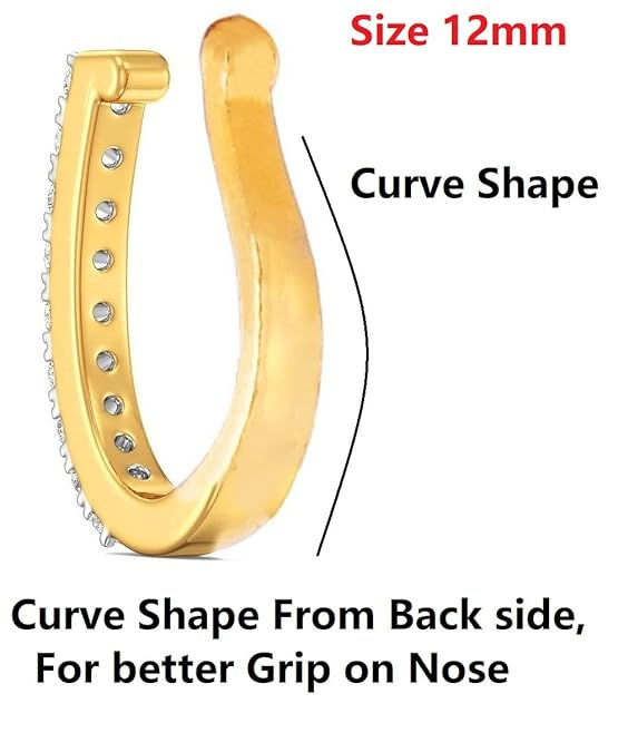 Thumbnail: Clip on Nosepin Combo 2pcs Gold & Silver