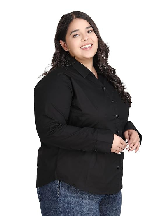 Thumbnail: Women’s Full Sleeve Stylish Western Formal Shirt – Regular Fit, Plus Size